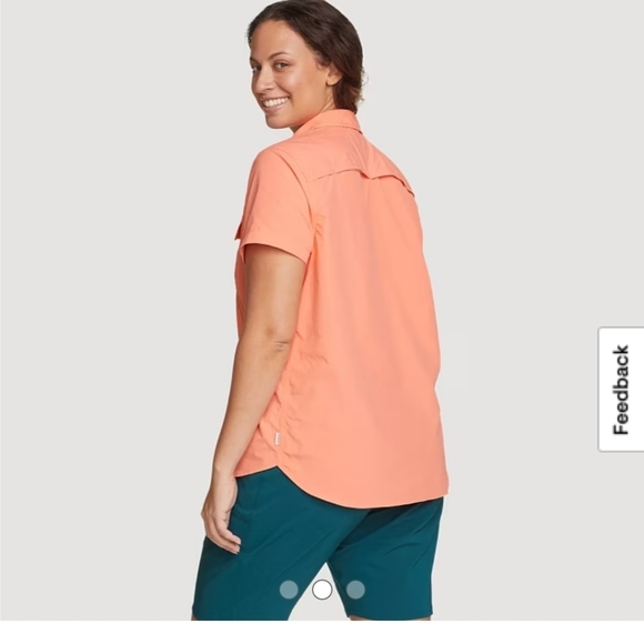 NWT Eddie Bauer Women's Adventurer® Pro Field Short-Sleeve Shirt - Picture 5 of 5
